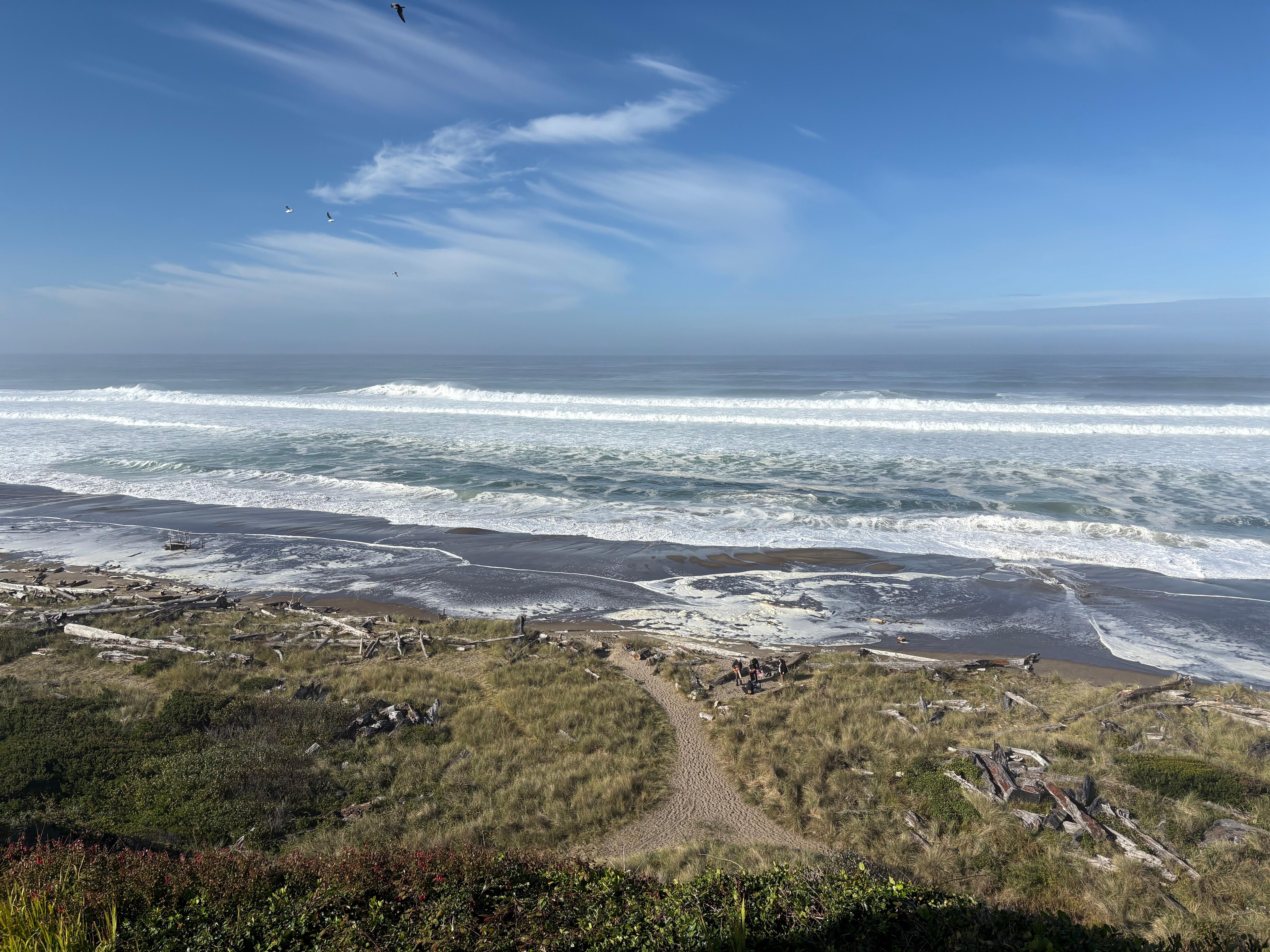 View to the north from deck