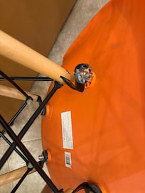 The broken screws from chairs.