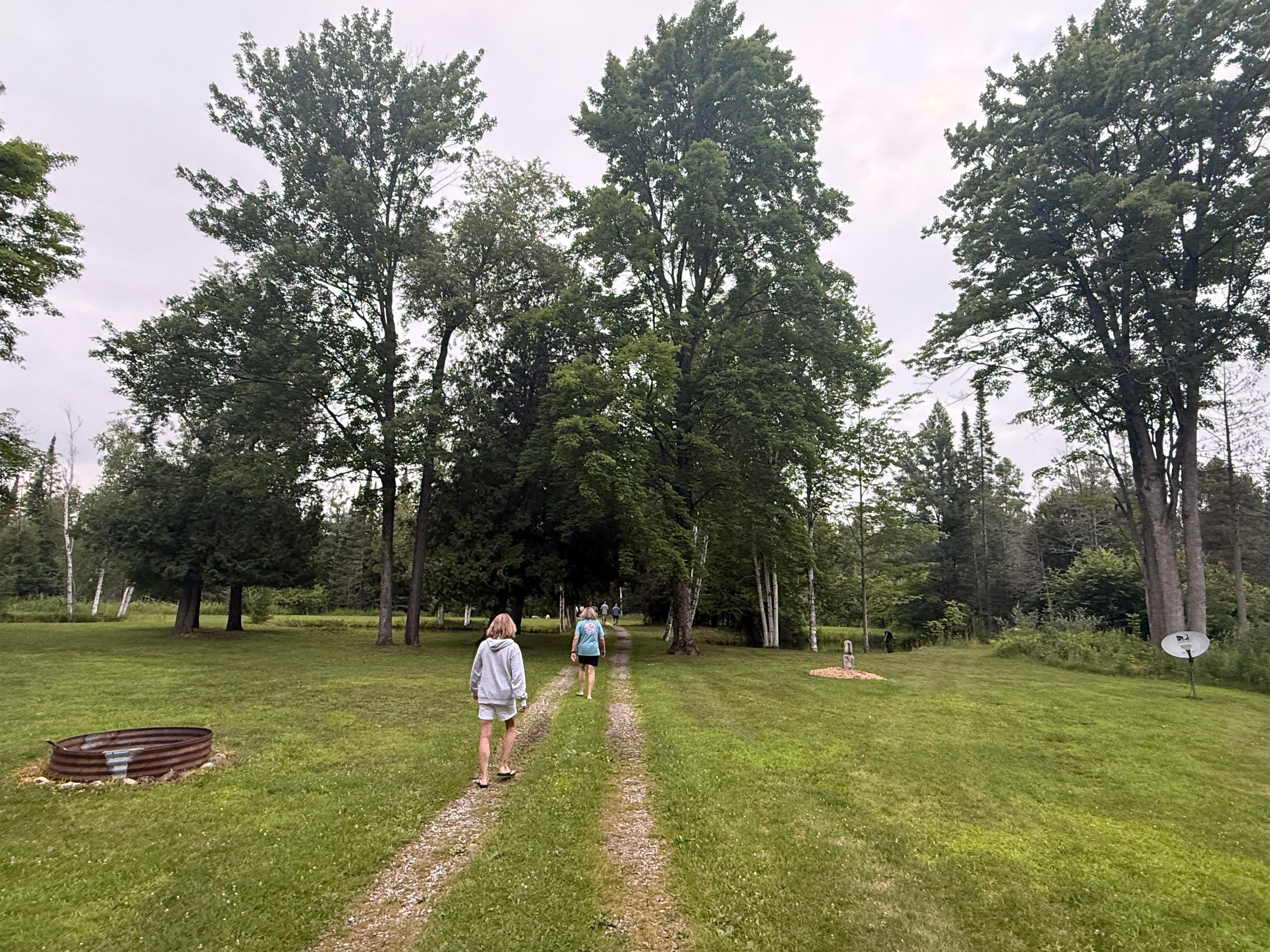Walking trail behind the house