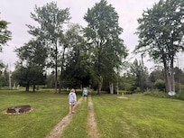 Walking trail behind the house