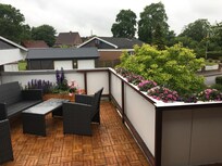 Am ersten Abend hat es leider geregnet, am zweiten Abend von hier aus den Sonnenuntergang genossen (Blick Richtung Westen).