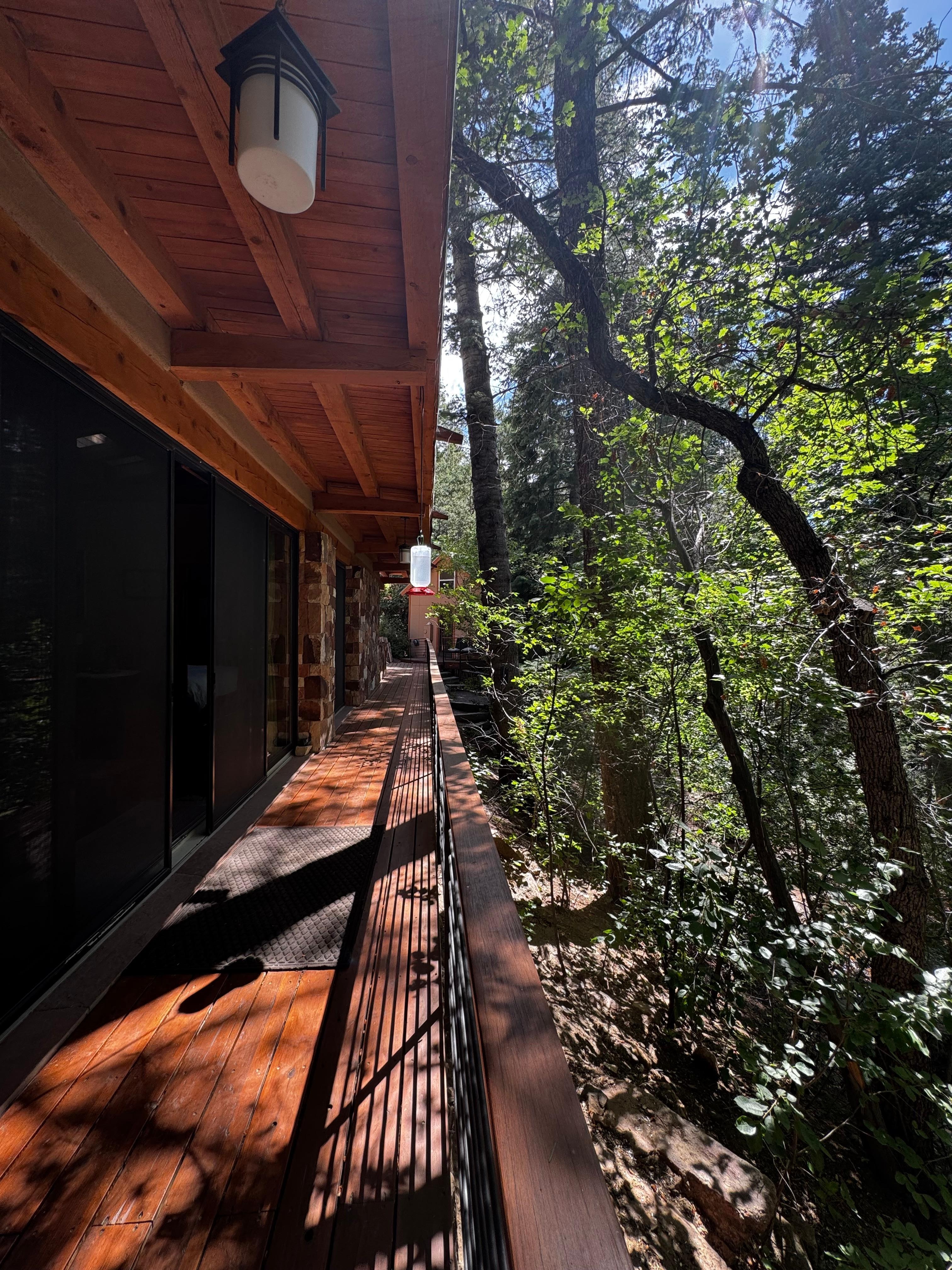 Deck the length of home