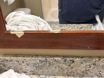 Chipped mirror frame