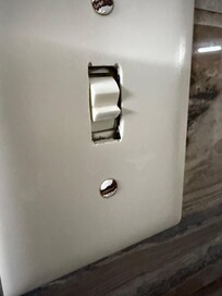 Noting switch broken and shorting out