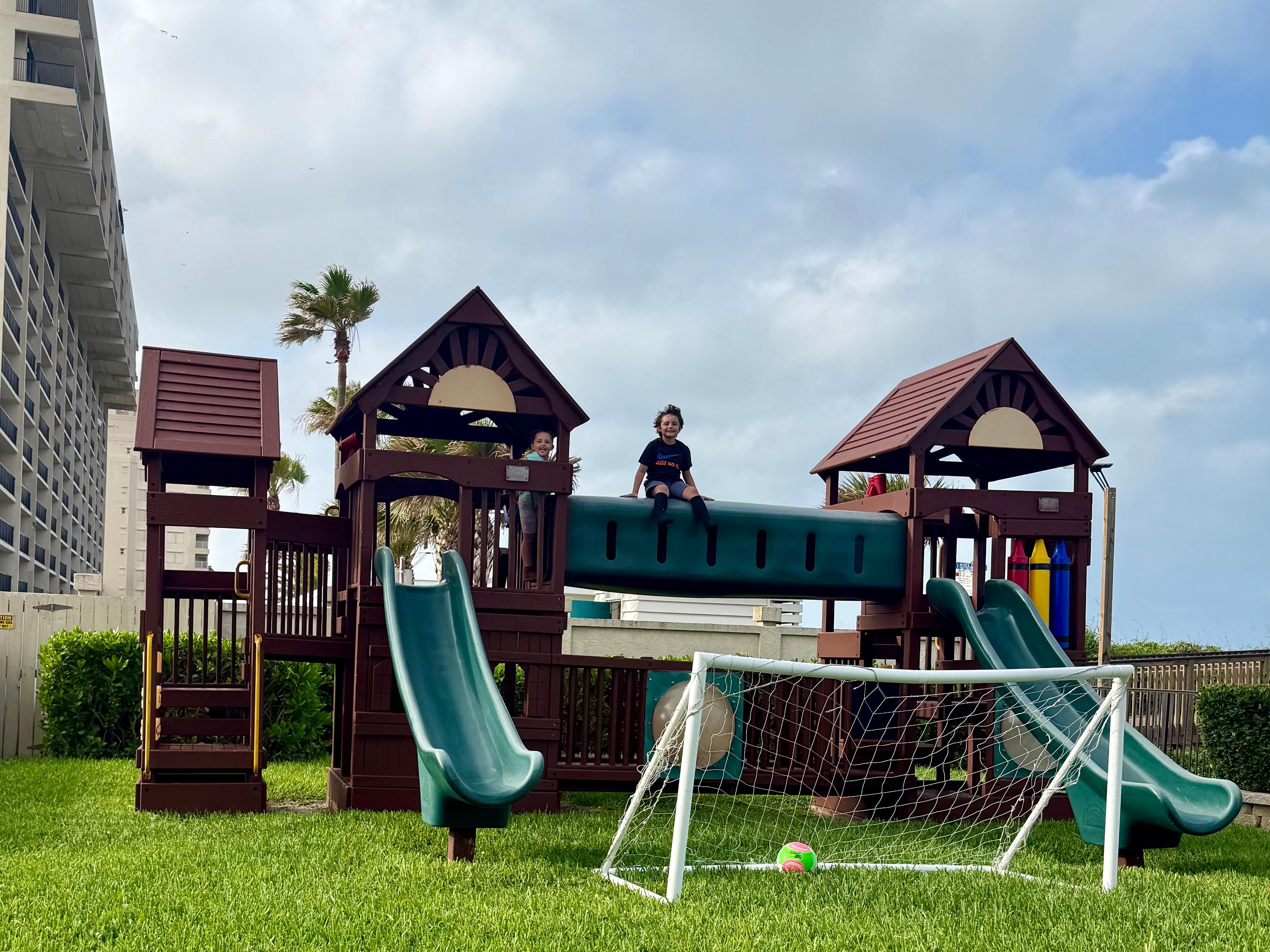 There was a playground on the property!