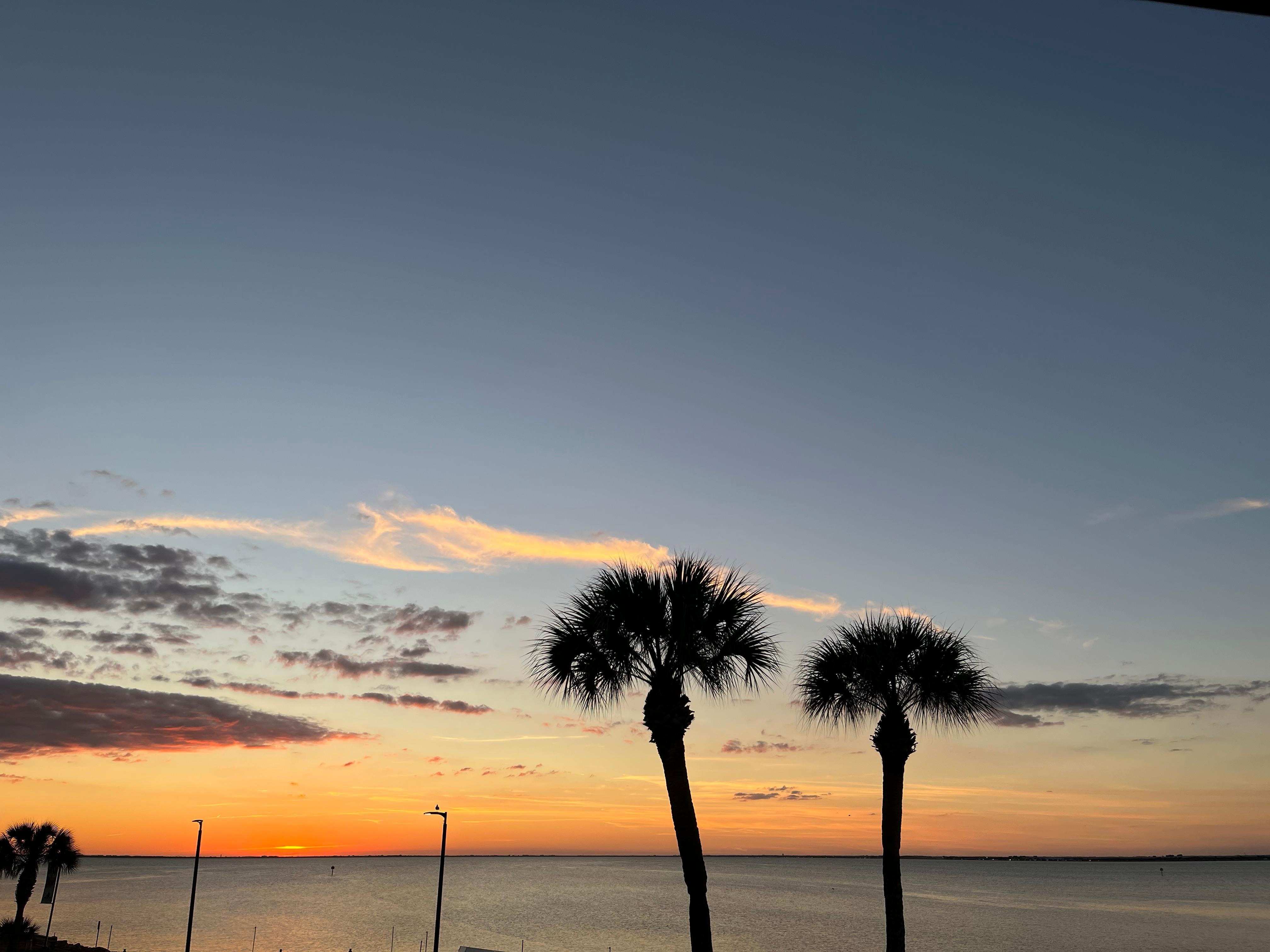 Sunset from the balcony 