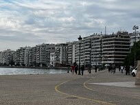 View of waterfront boardwalk