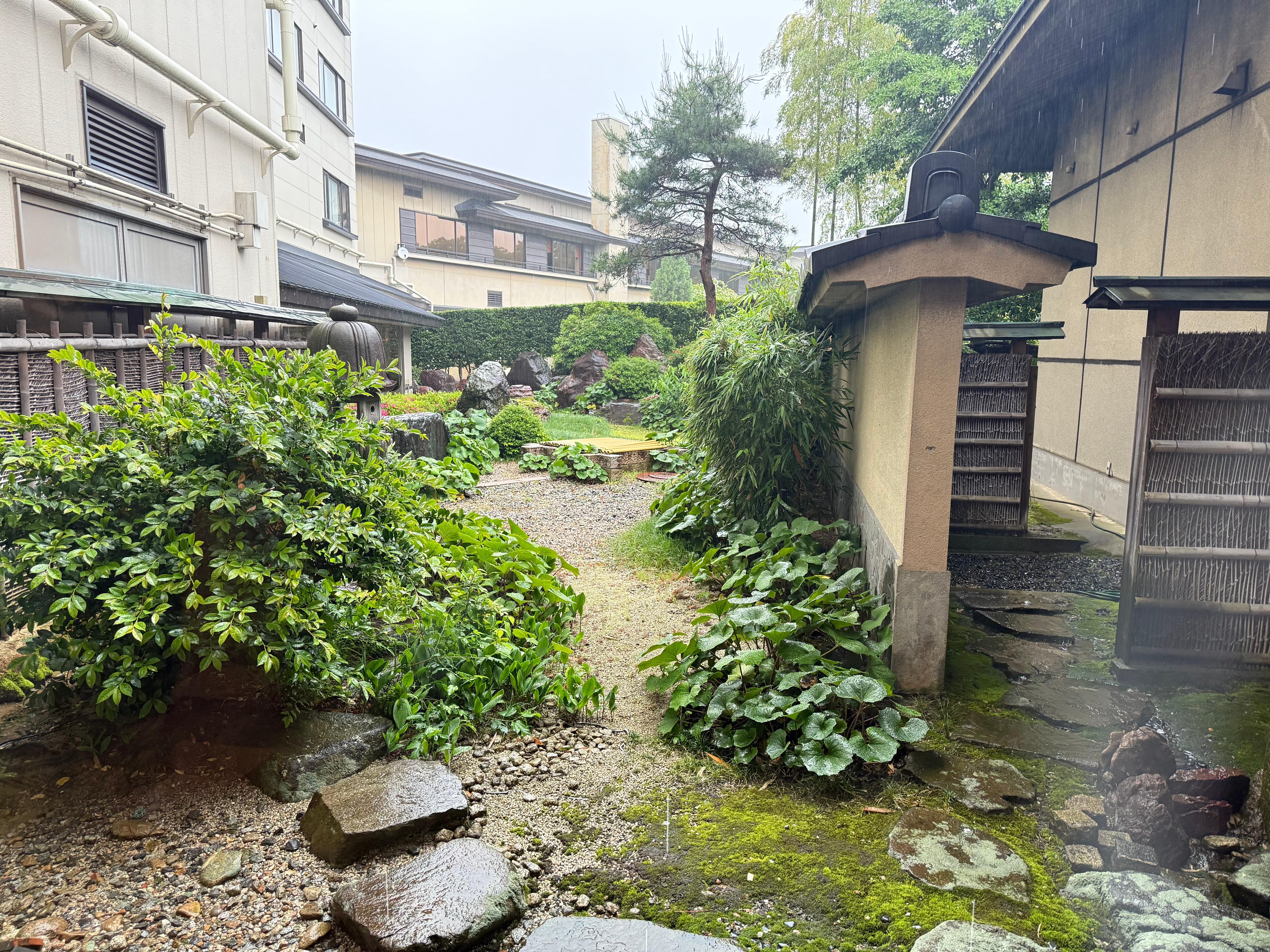 Zen gardens on the property 