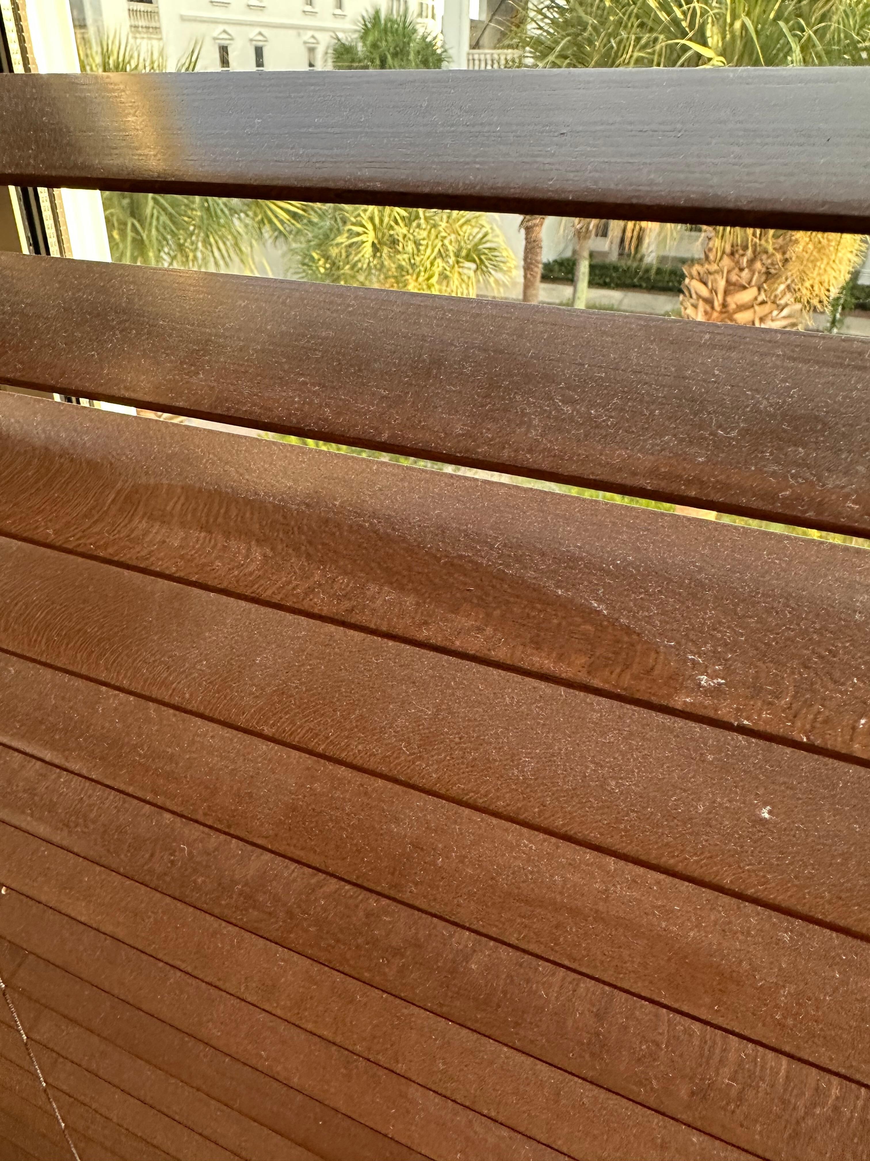 Every blind was layered in dust