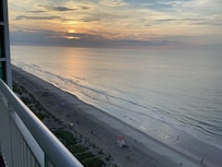 Sunrise from balcony.