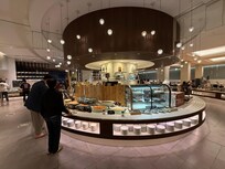 Dessert and sushi section