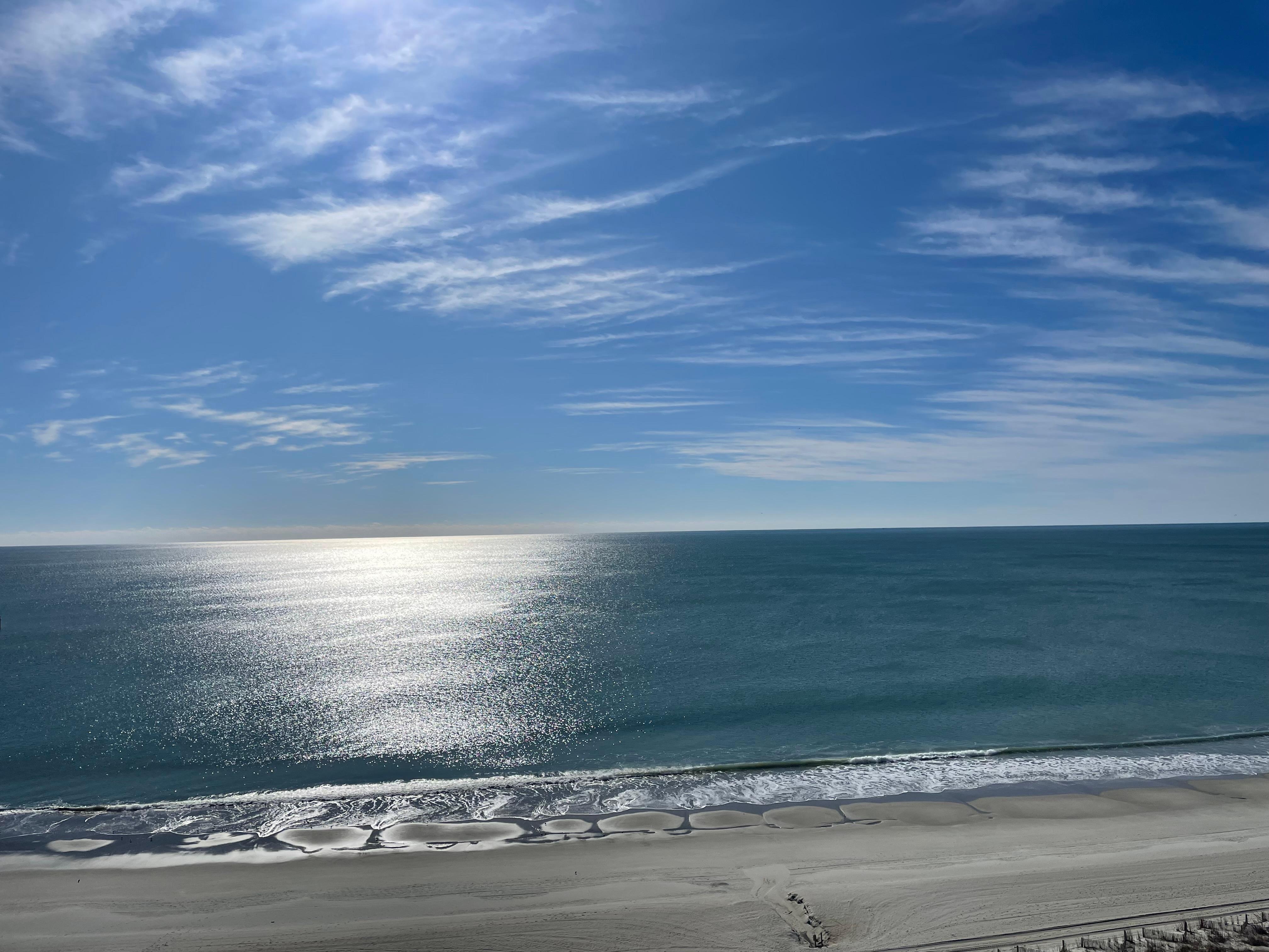 Ocean view from balcony