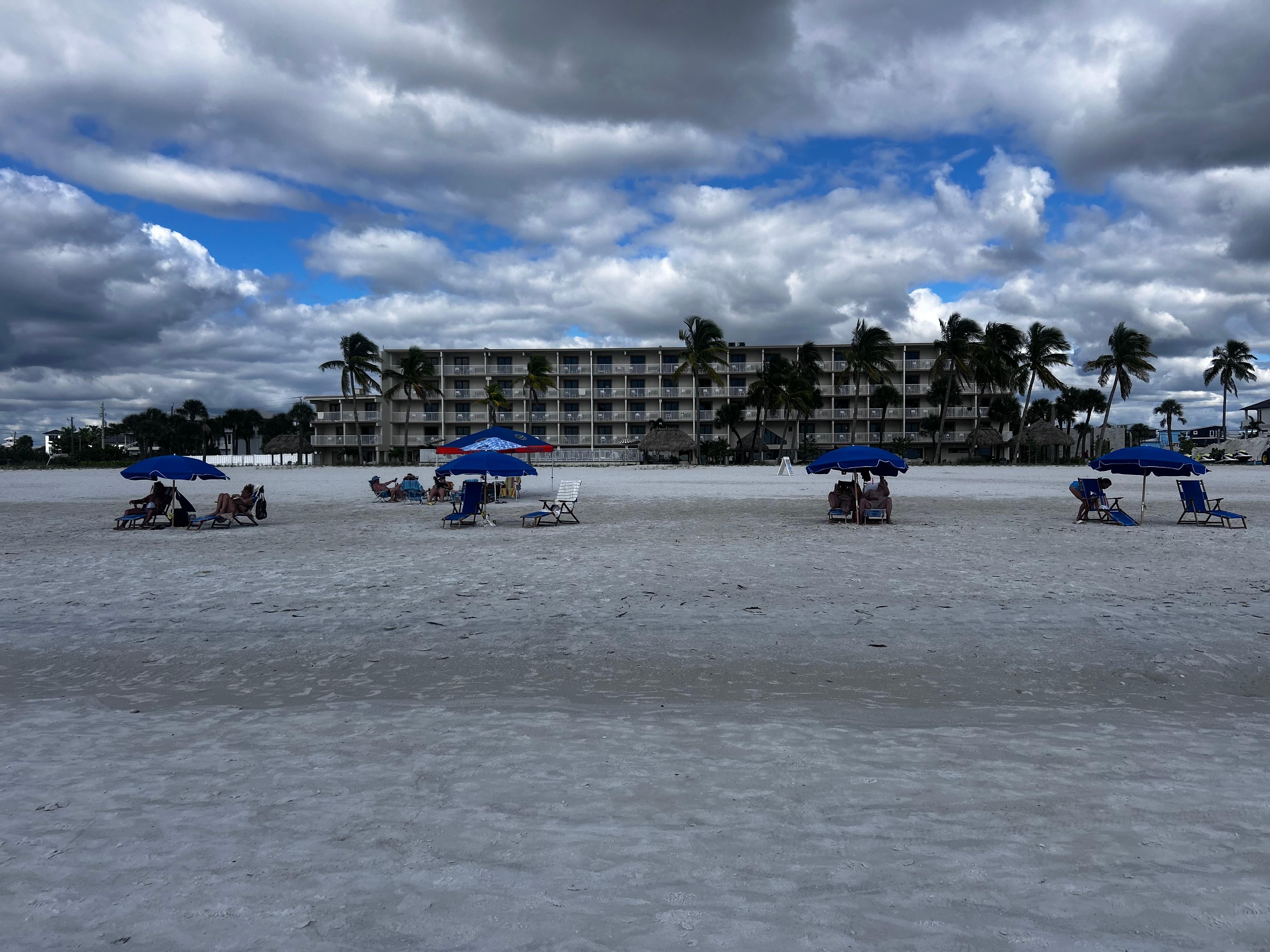 Hotel from the beach