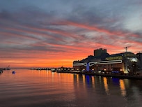 自分で撮った夕焼け