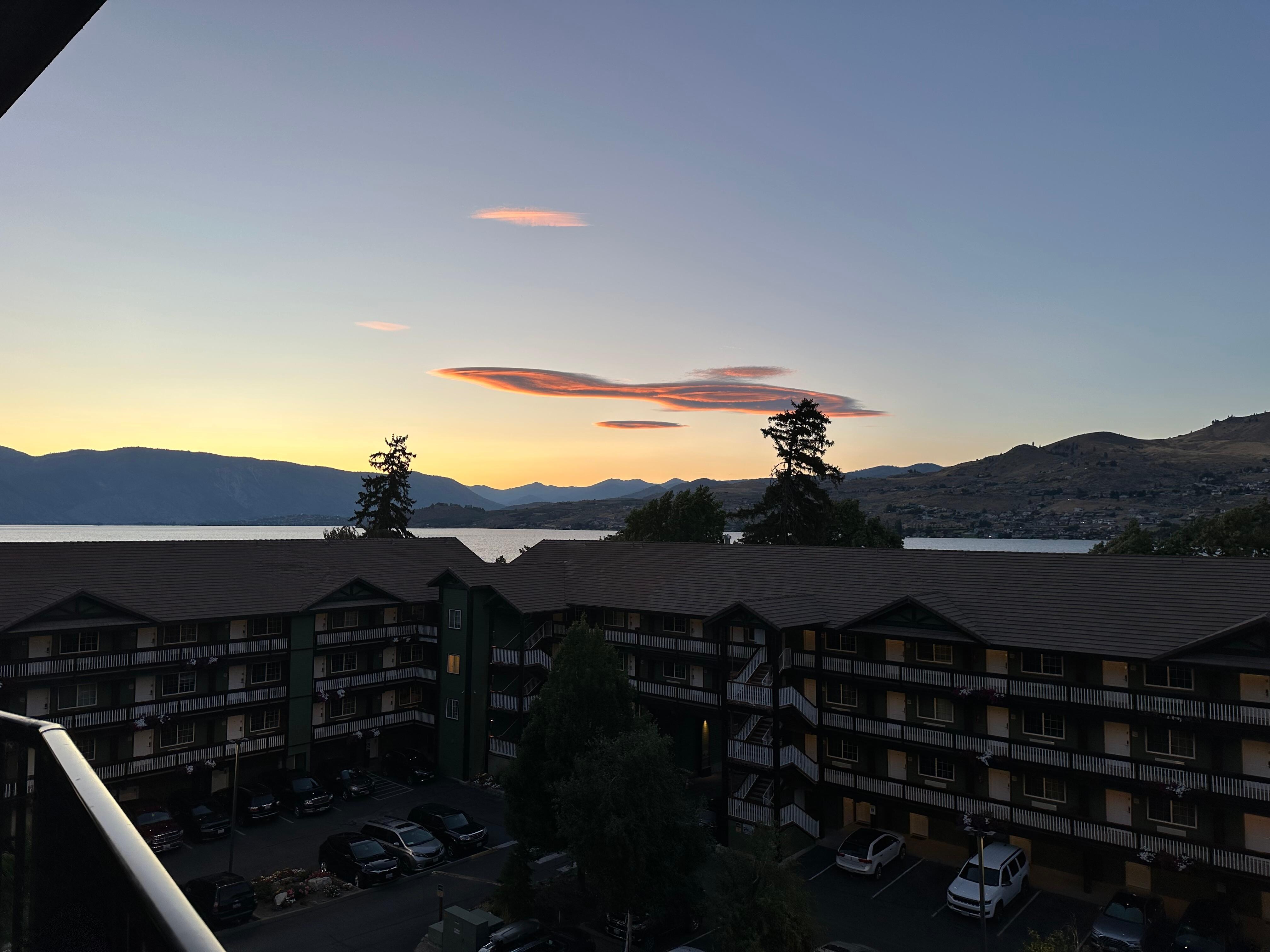 Sunset from the balcony 