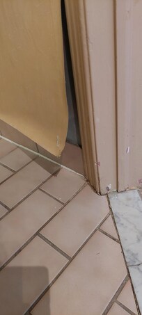 Wallpaper in bathroom