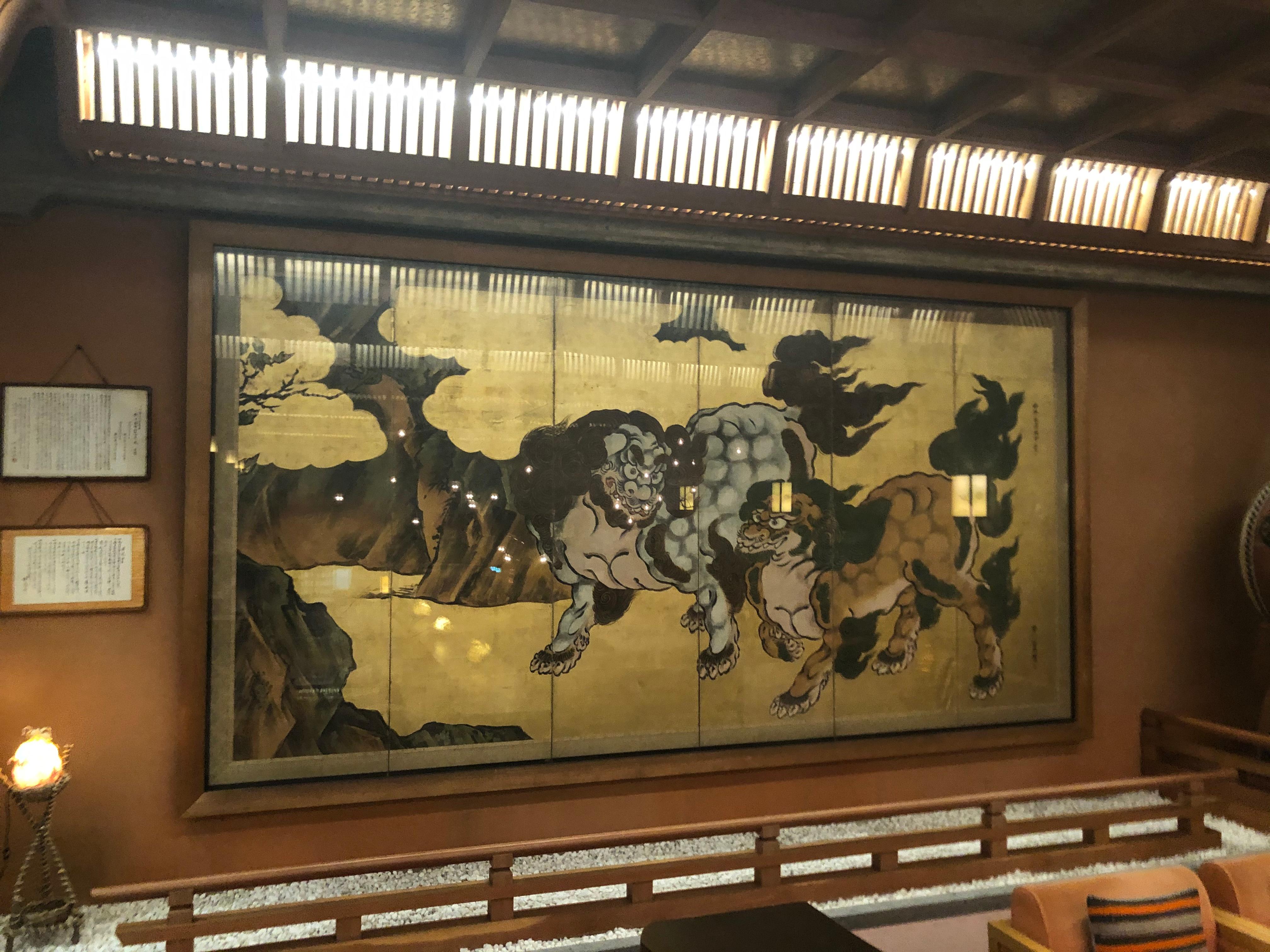 Art in the second story lobby