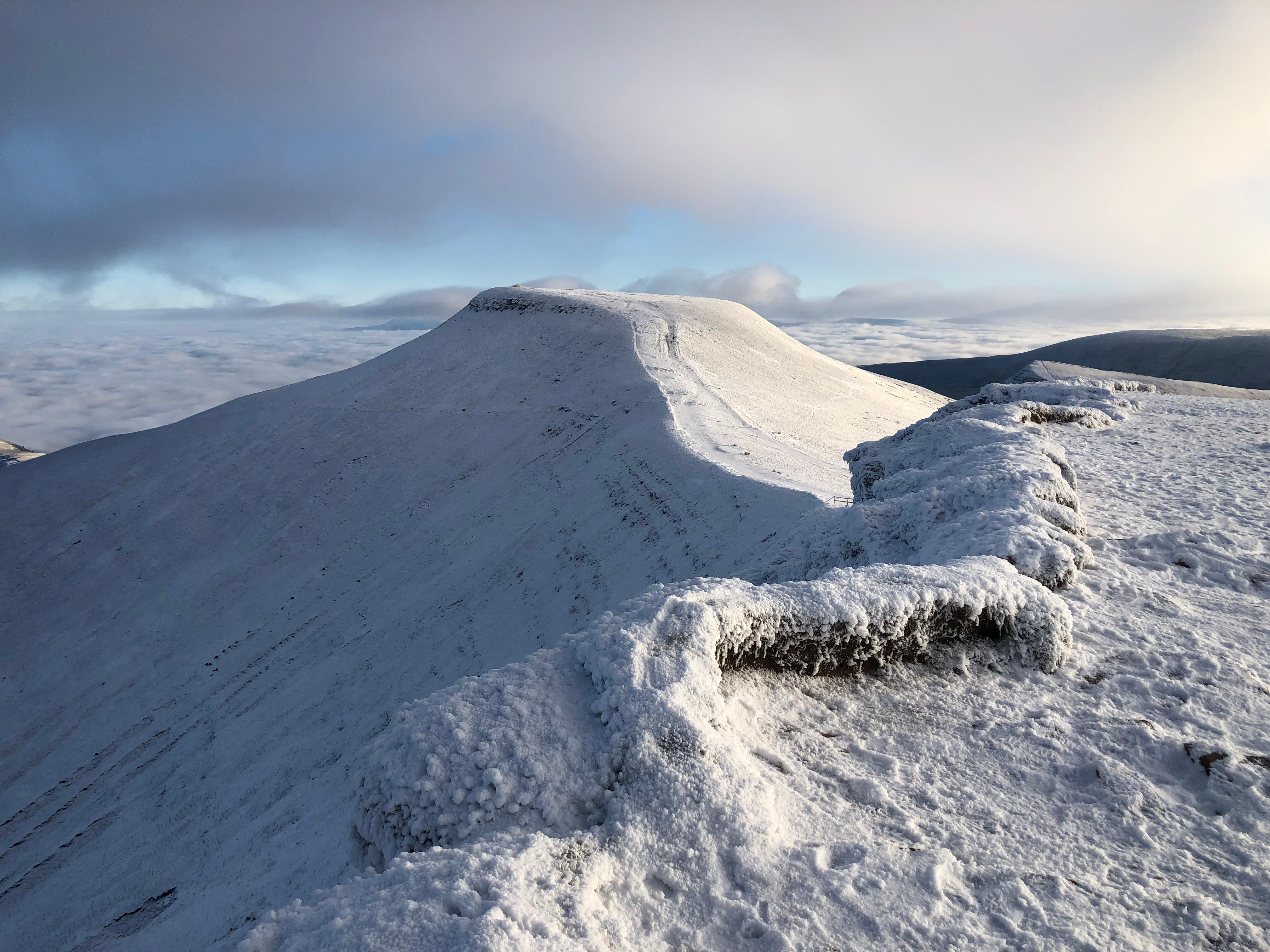 Pen-y-Fan on our winter weekend