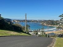 View from top of the street of Malua Bay. Photo doesnt do the height justice.