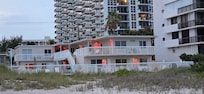 Motel from the beach.