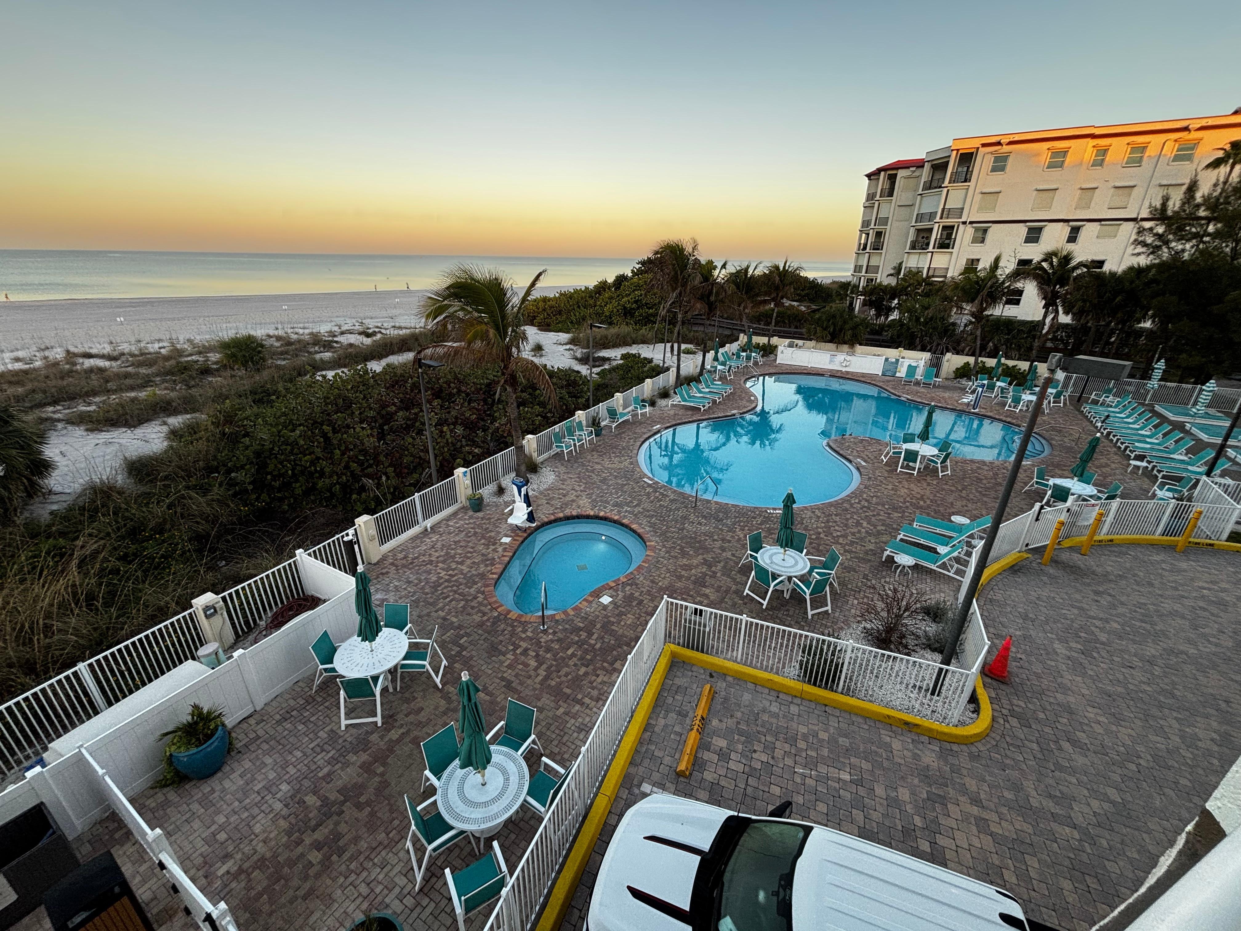 Pool area from balcony 