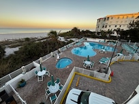Pool area from balcony