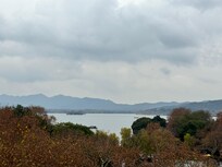 View for the terrace in winter.