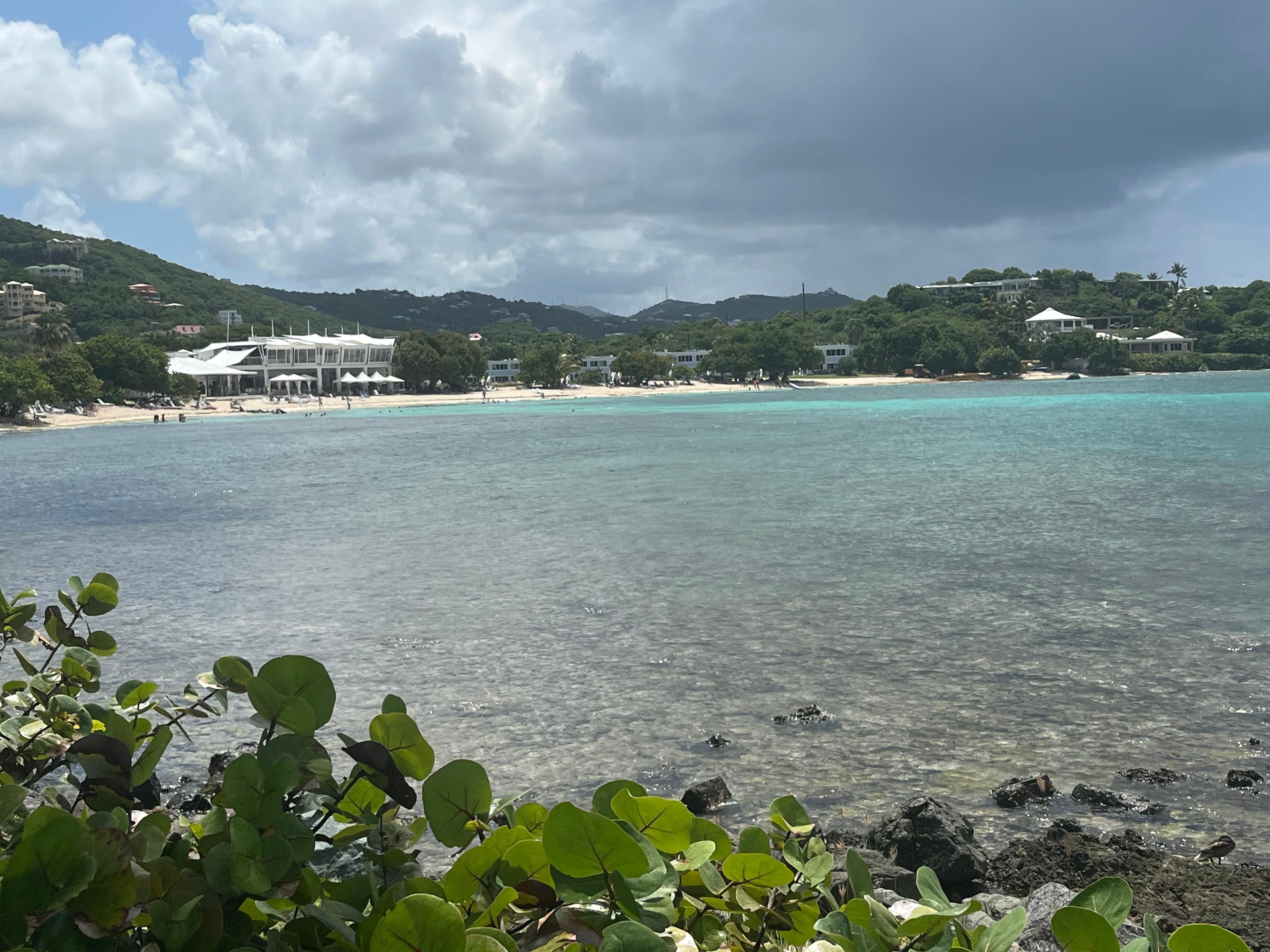 View from across the bay. The condo is within view. 