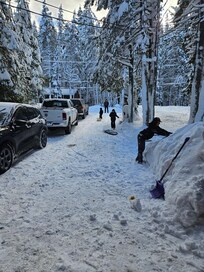 Gentle sledding for the little ones.