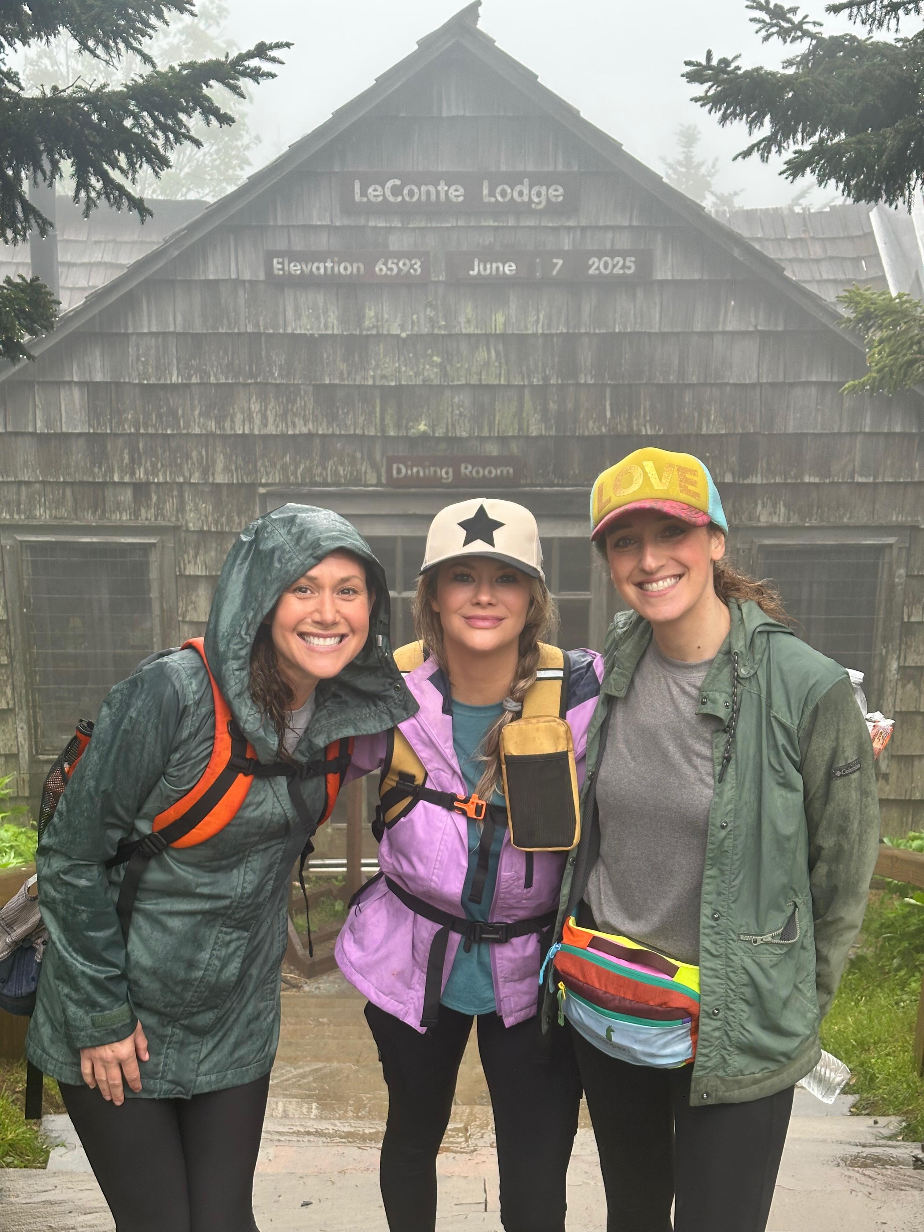 We made it to Mt. Leconte on this rainy day!!! 
