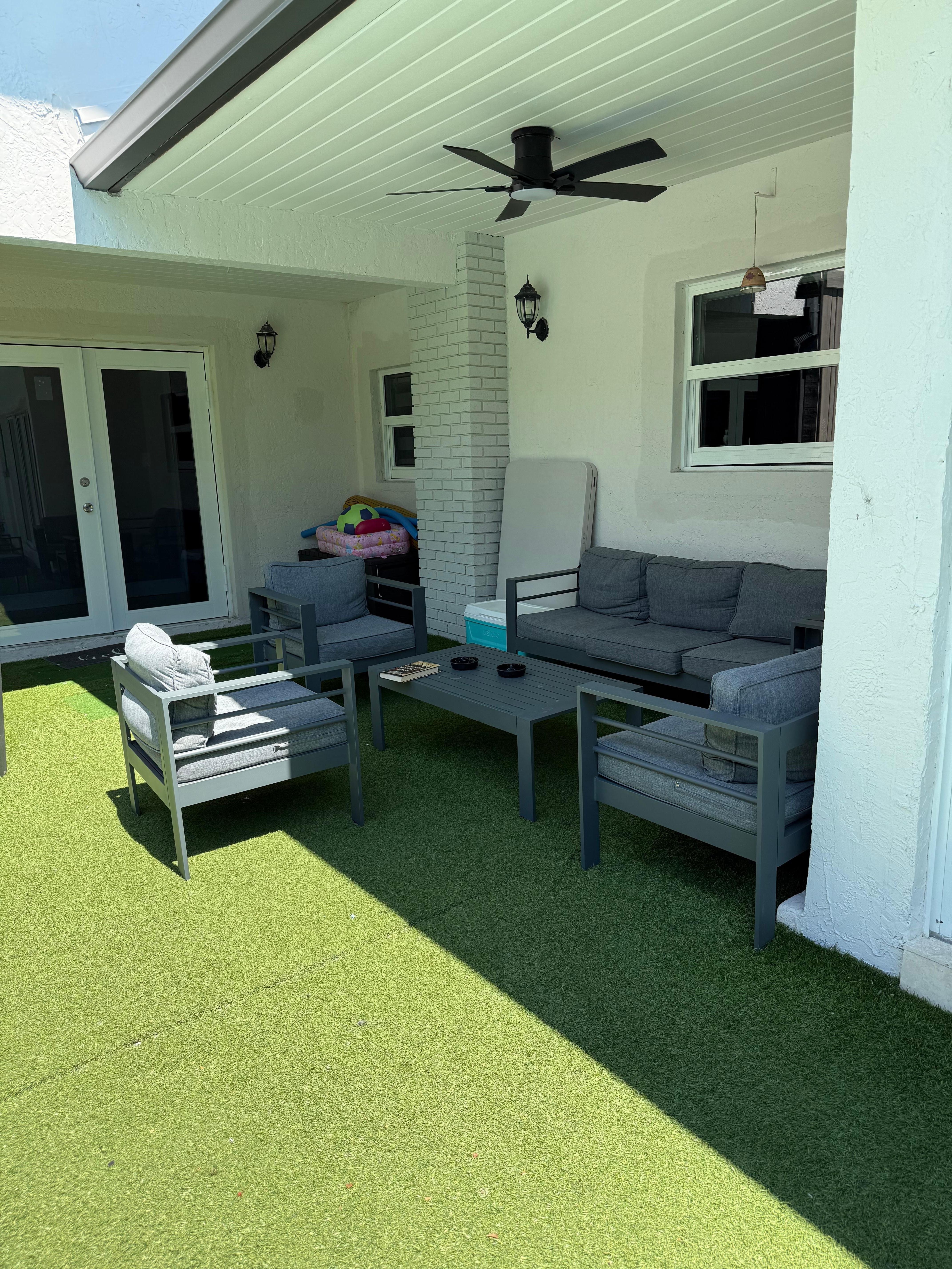 Outside lounge relaxing 