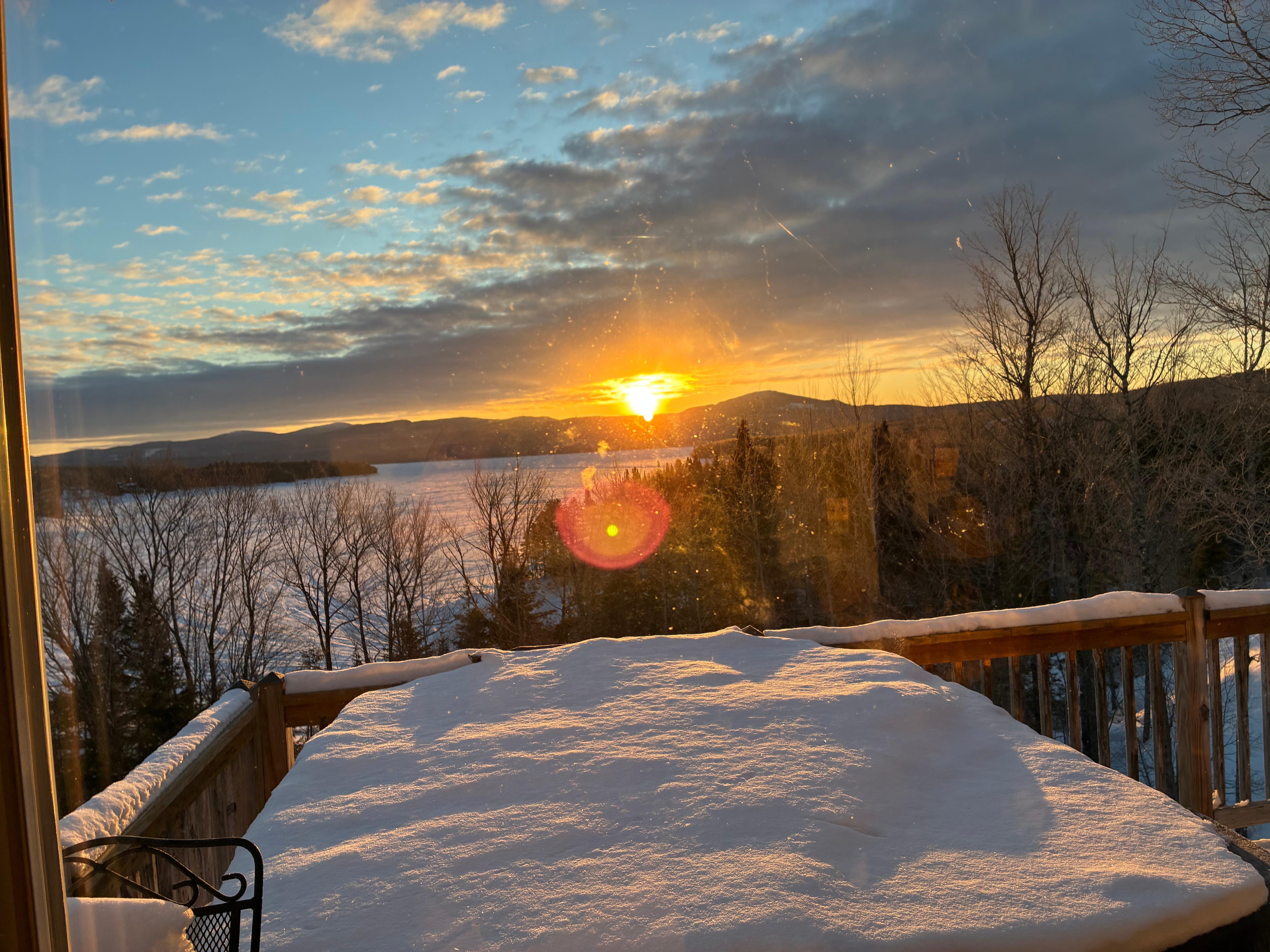 Sunrise from the house 