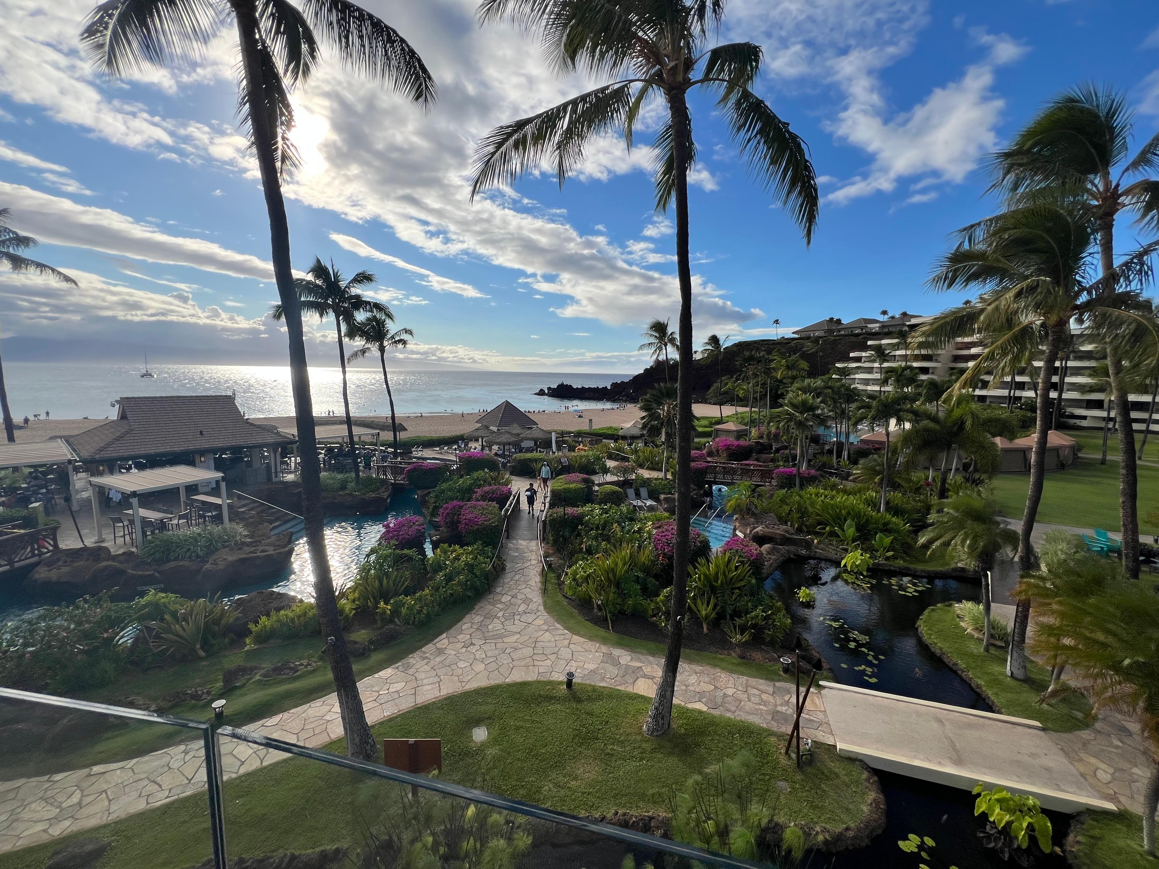 View looking straight out from lobby