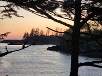 Sunset view from cabin