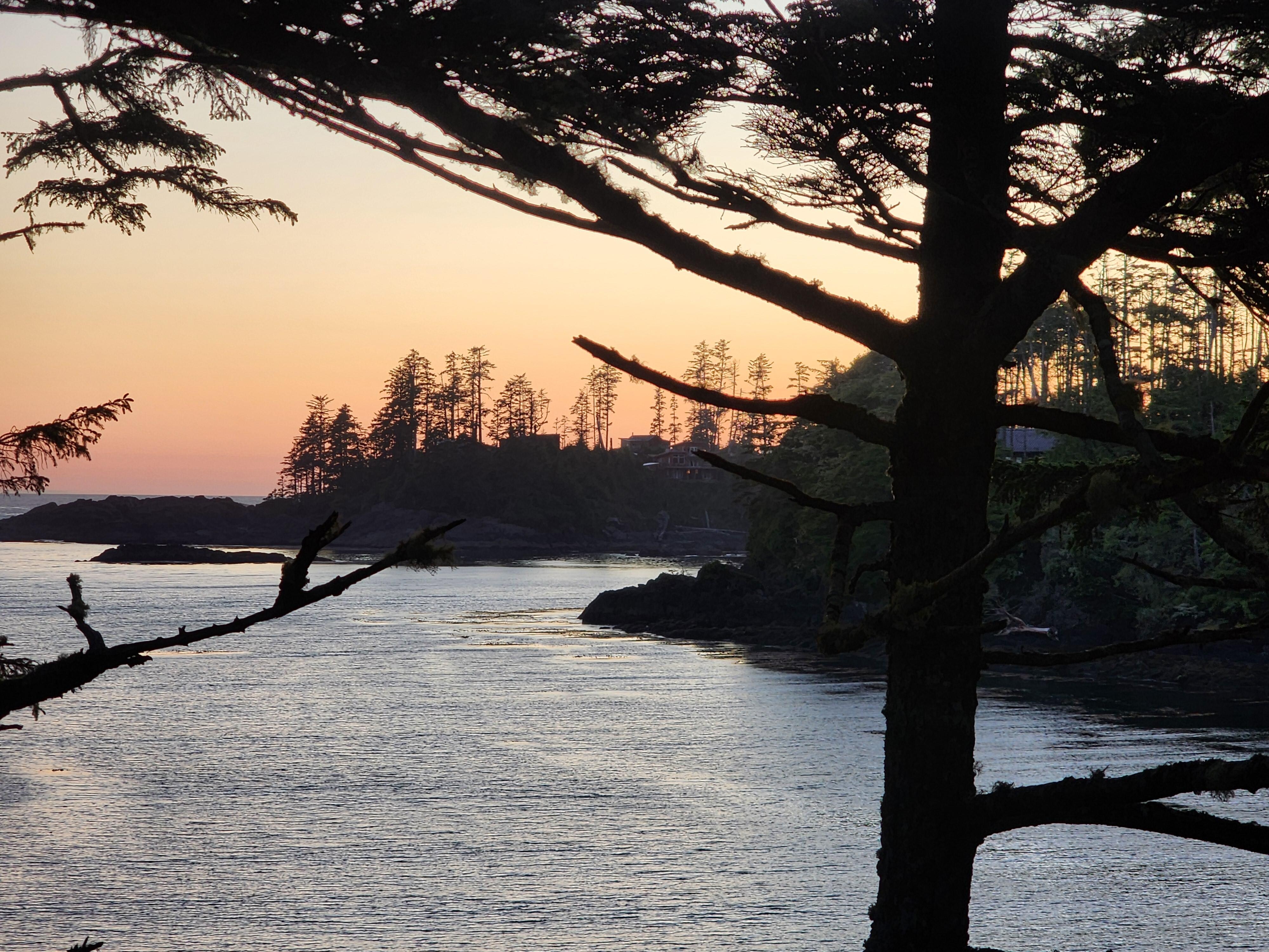 Sunset view from cabin