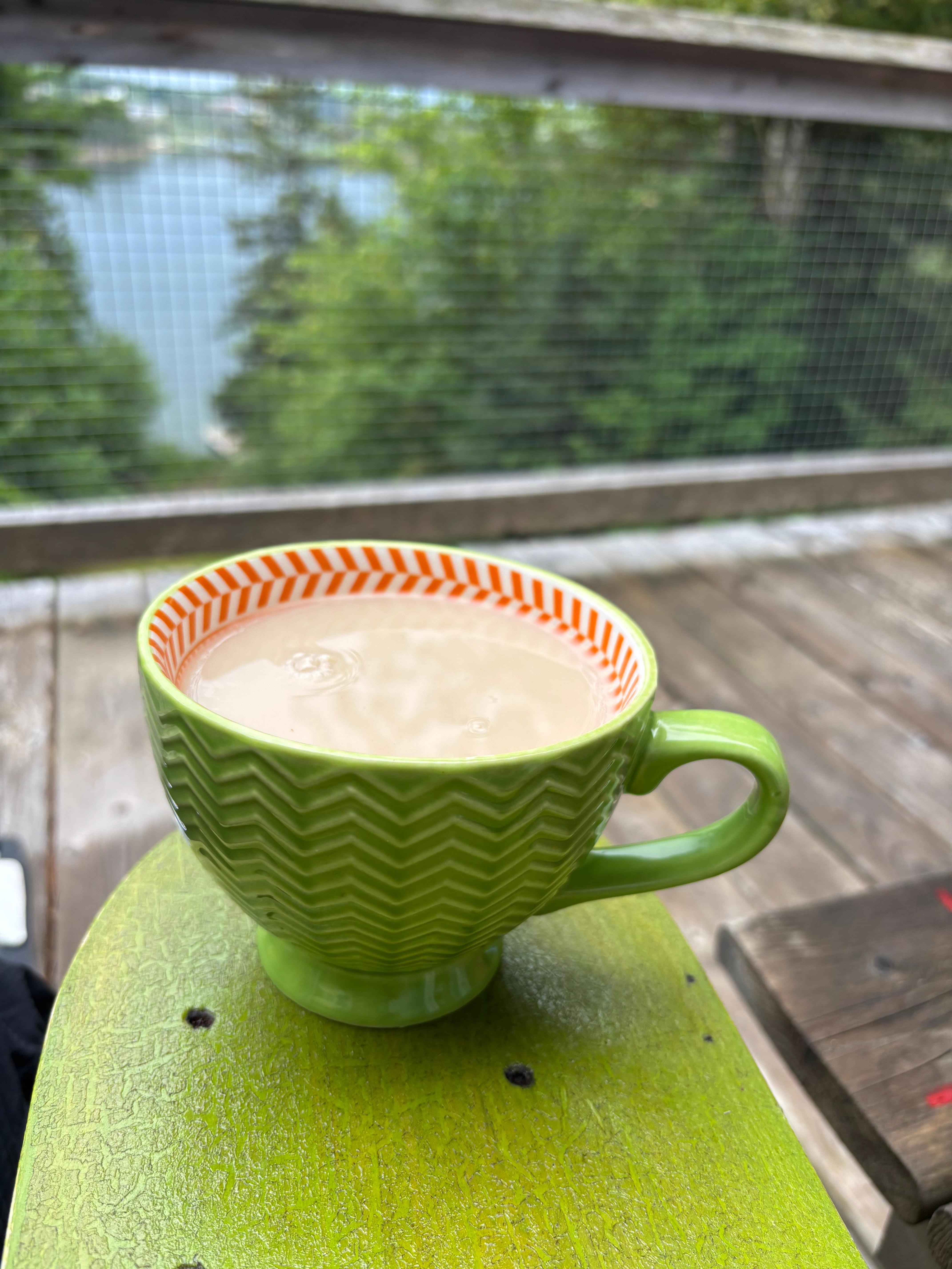 Tea from the deck