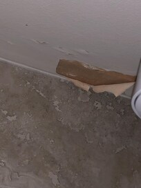 Flaking ceiling