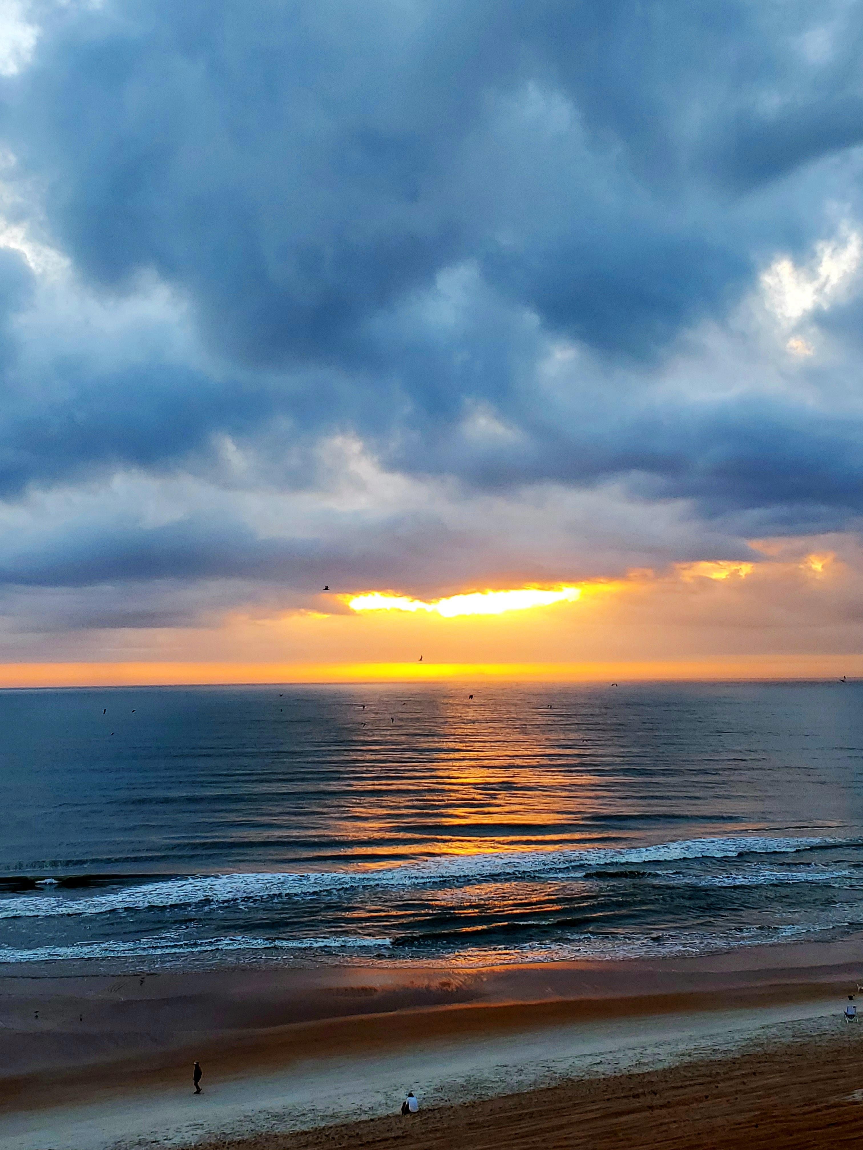 Beautiful sunrise right off our balcony.