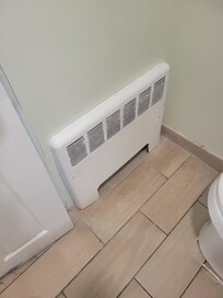 Heater in bathroom