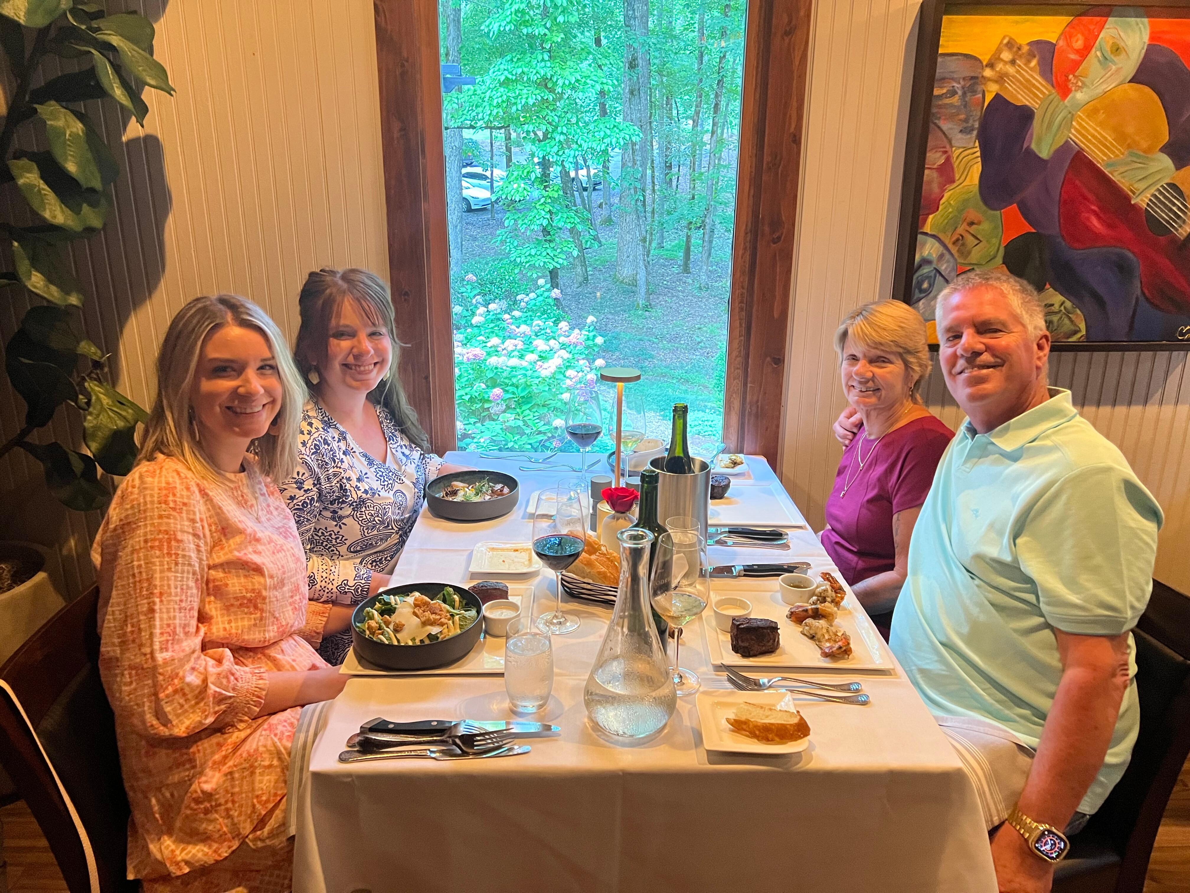 Dinner at "Home" restaurant. Highly recommend!