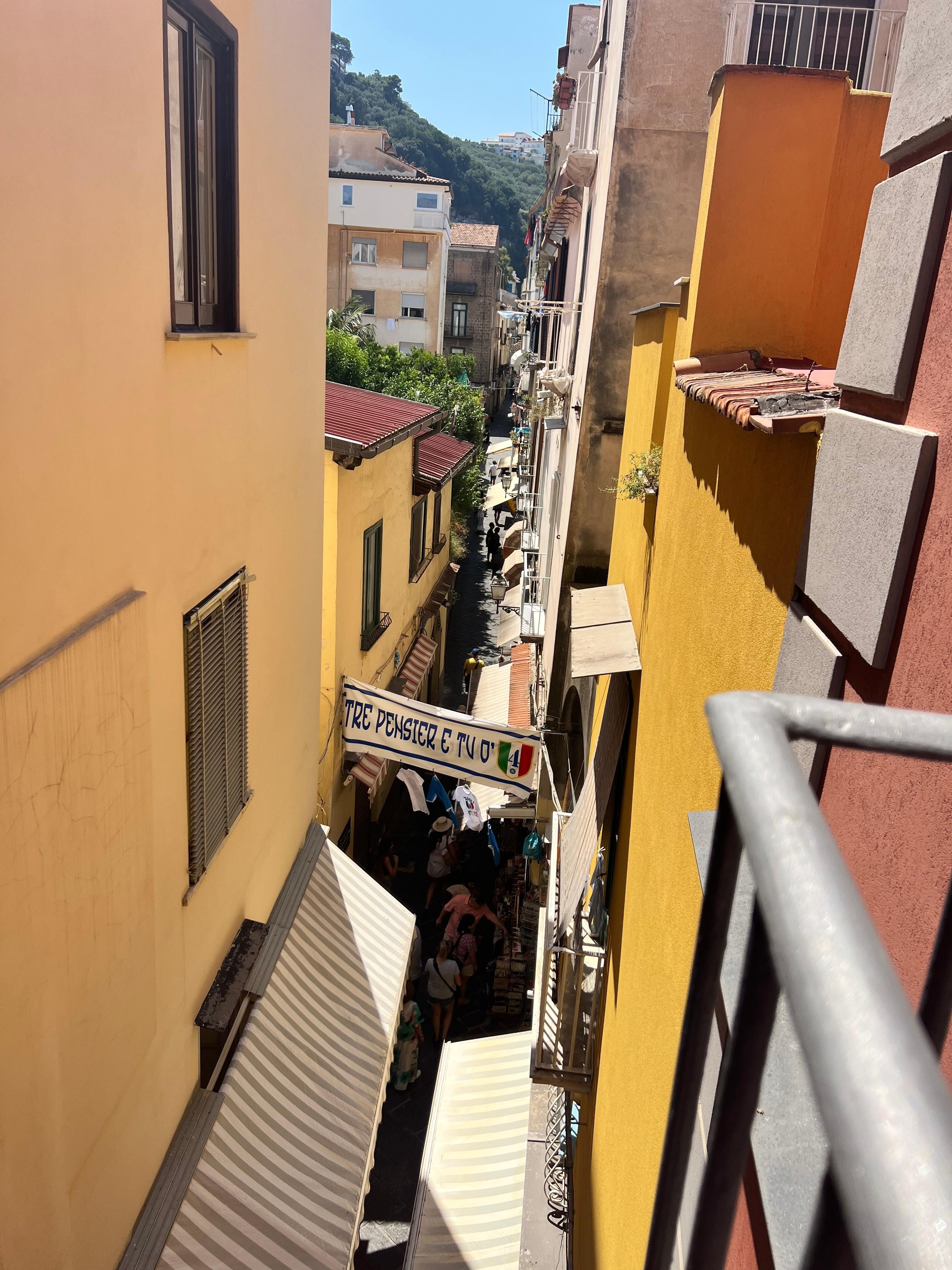 Alley view from balcony 
