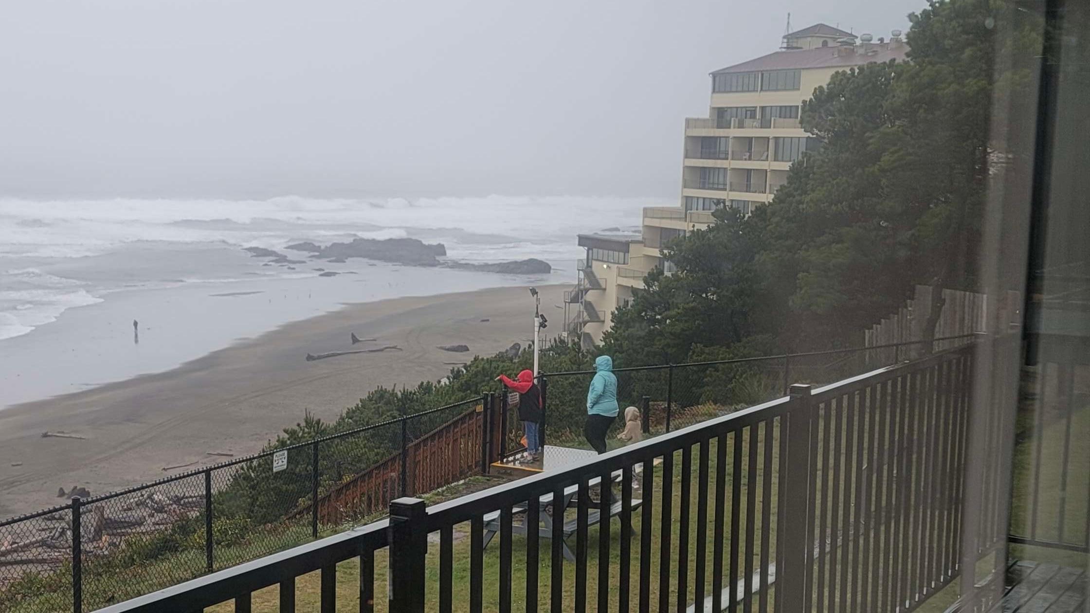 View from room + beach access (a LOT of stairs, but a good workout!!