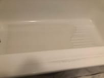 Shabby worn bathtub