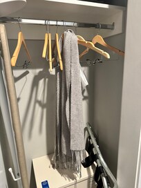 The scarf was just hanging there. I was very surprised that the housekeeping staff would miss this. I wonder what else they might have missed?