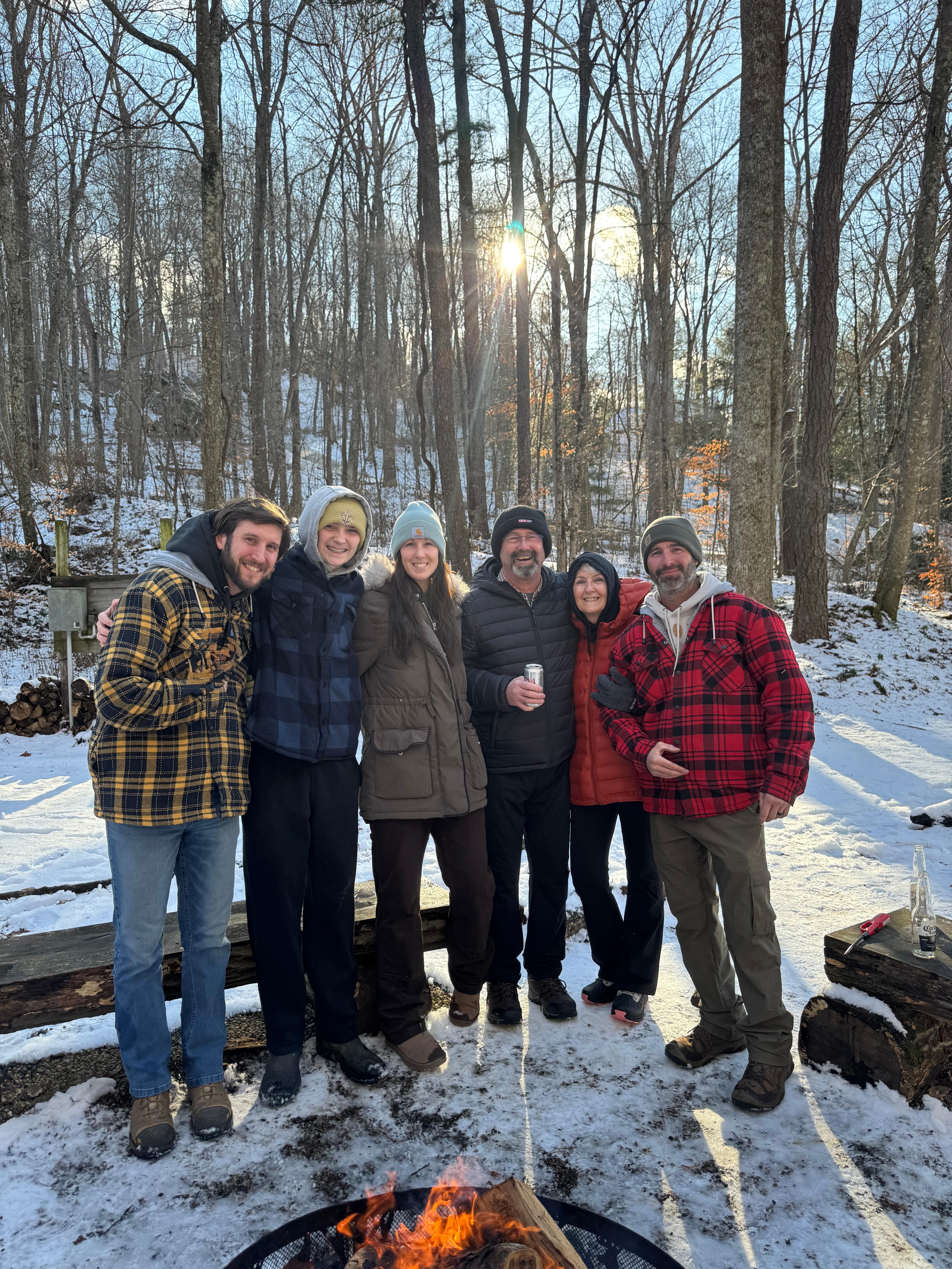 Special moment by the fire!! 💕 Family! 