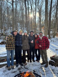 Special moment by the fire!! 💕 Family!