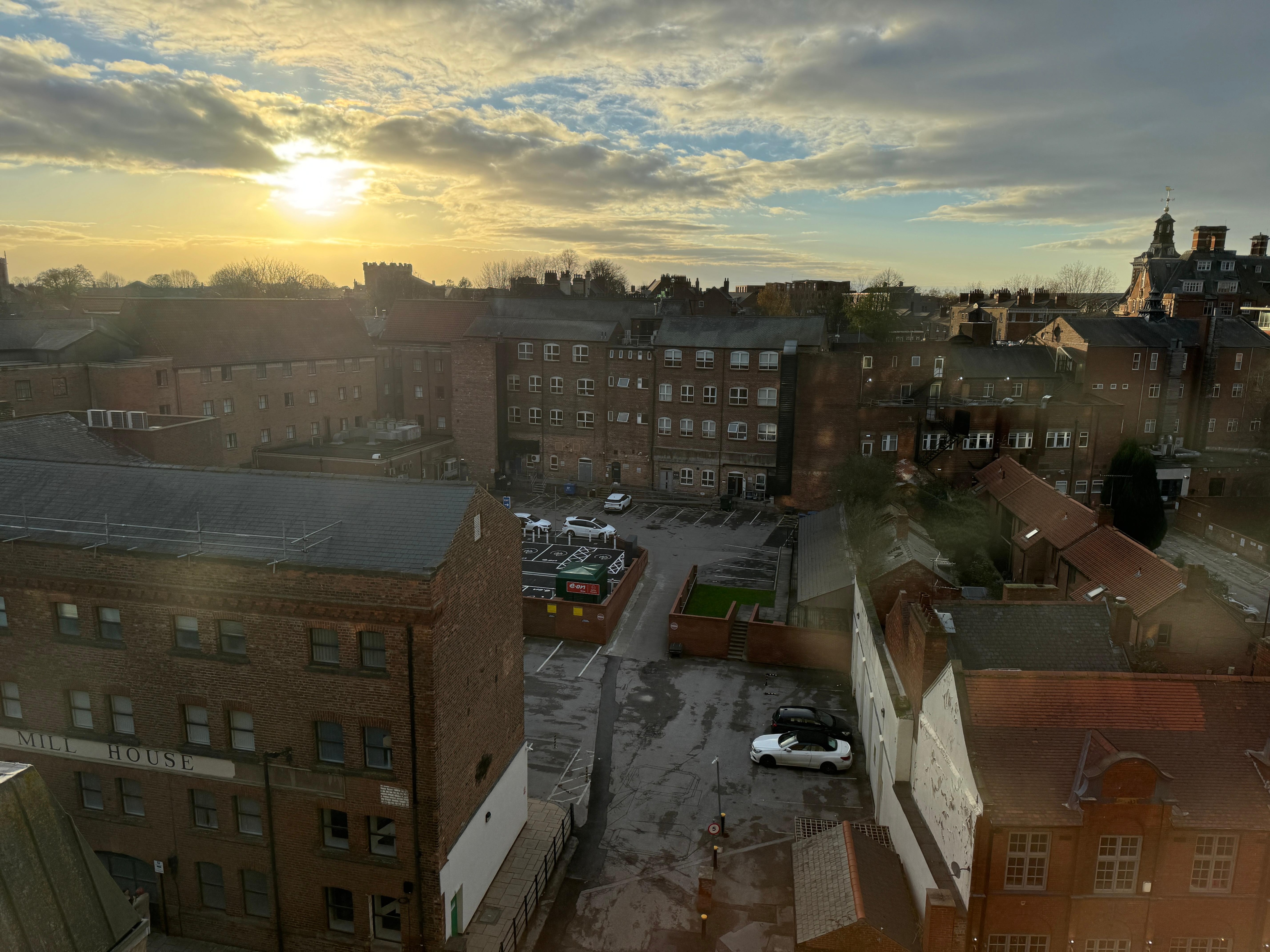 View from room (on 6th floor, facing South).