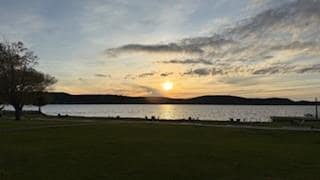 Sunset view from our backdoor