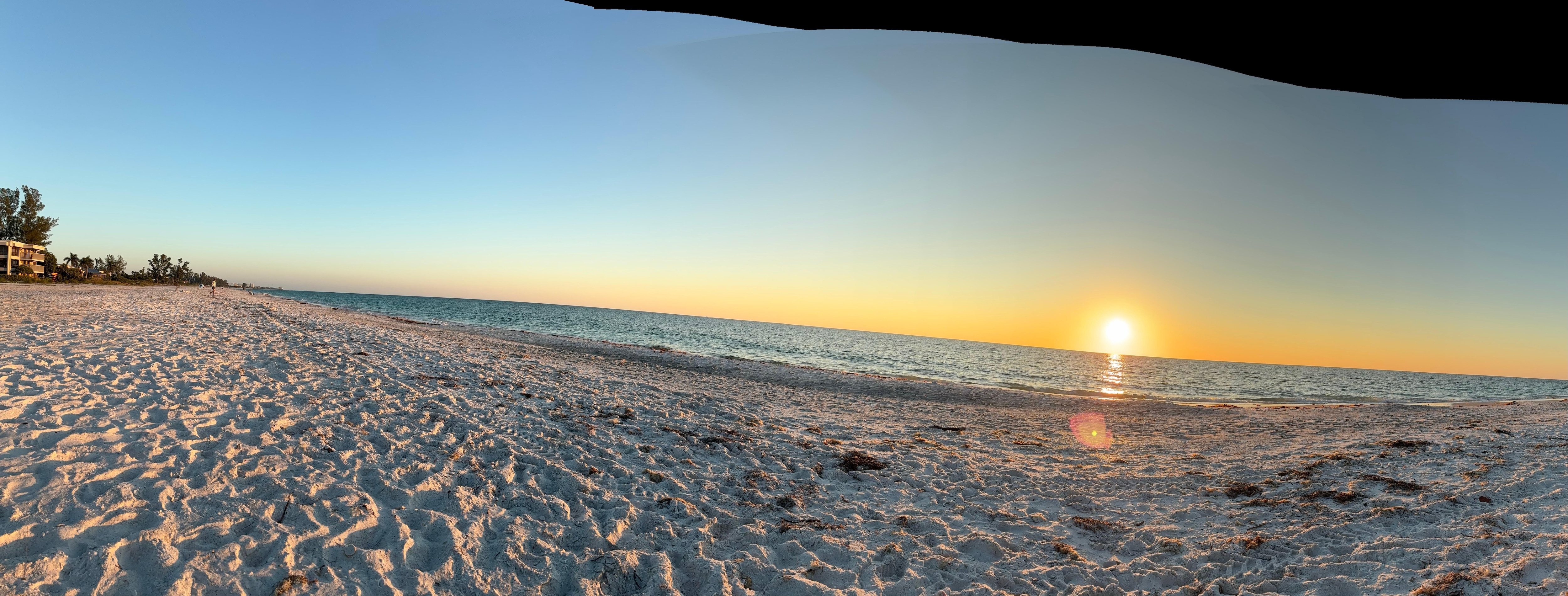 Beach was right across the street