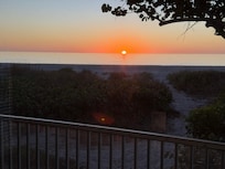 Sunset from the screened back porch.